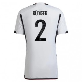 Tyskland Antonio Rüdiger 2 2023/2024 Hemma Fotbollströjor Kortärmad